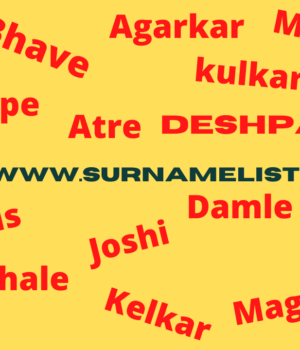 marathi brahmin surname list