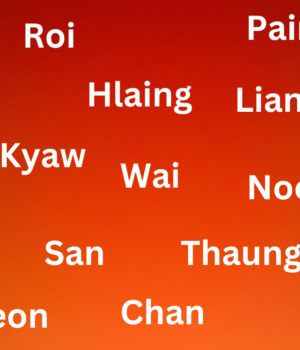 Myanmar surnames list