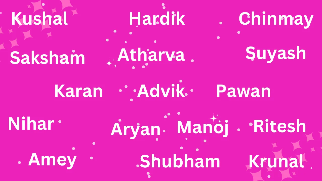 3 letter boy names in marathi latest - Surname list